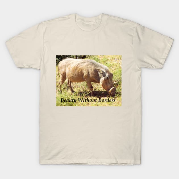 Beauty Without Borders Wart Hog T-Shirt by HutzcraftDesigns